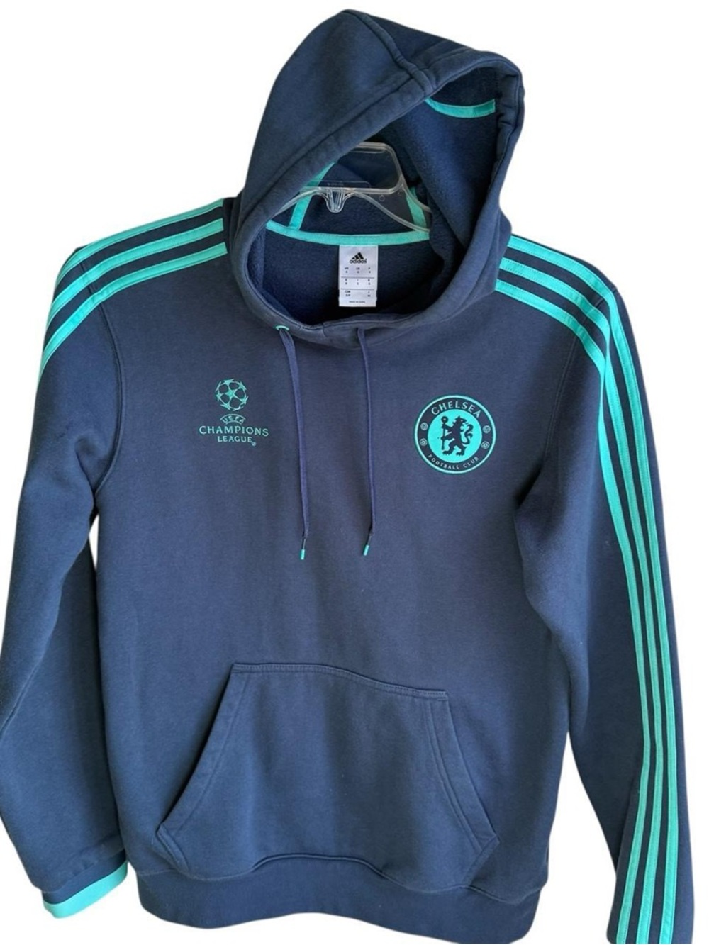 Chelsea FC 2015 2016 Kit Adidas Hoodie Small World Cup Wear